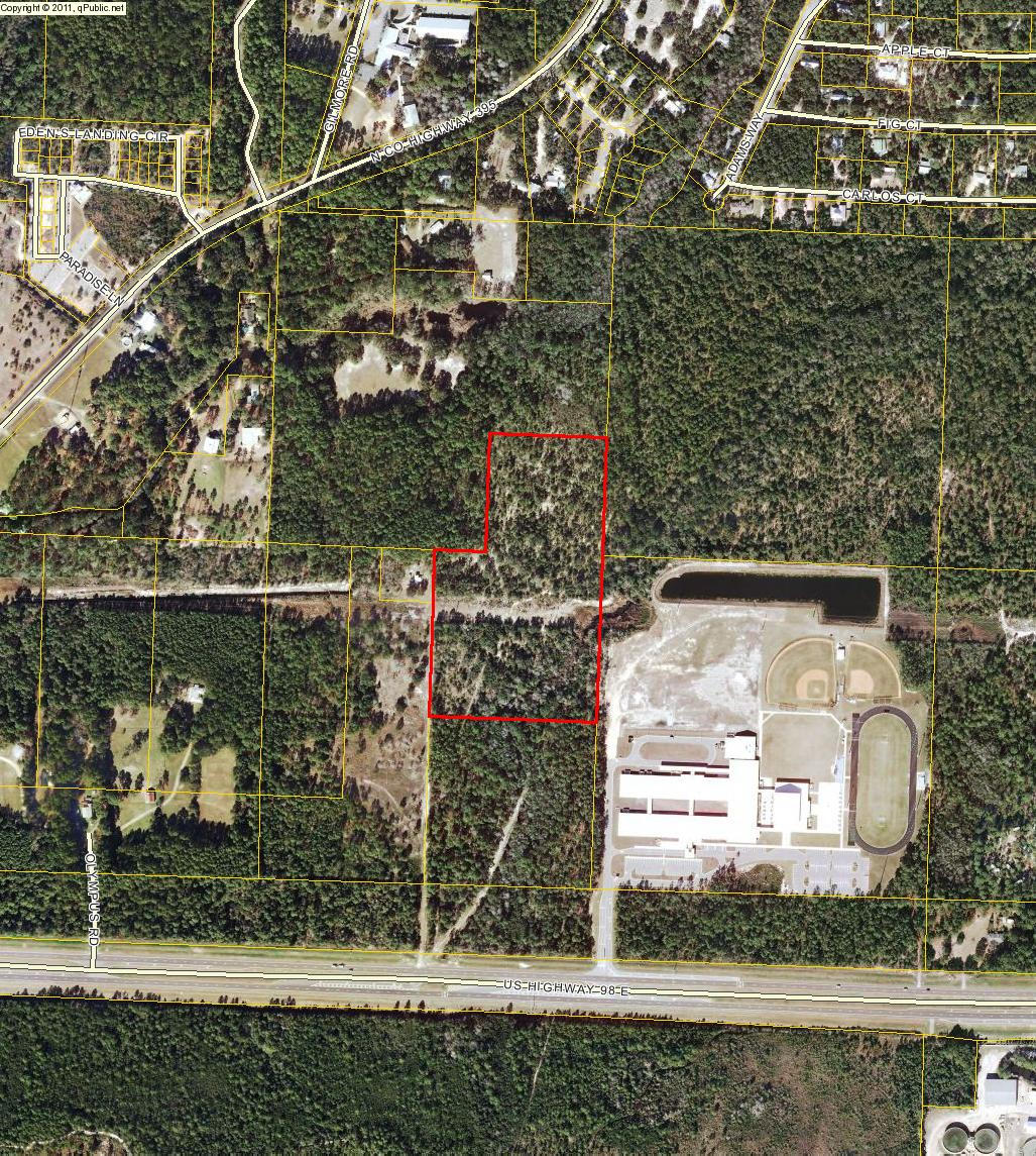 15 acres currently zoned Conservation Residential adjacent to the Emerald Coast Middle School. This makes for a tremendous development opportunity. Call today for more information on this and neighboring parcels that are also available.