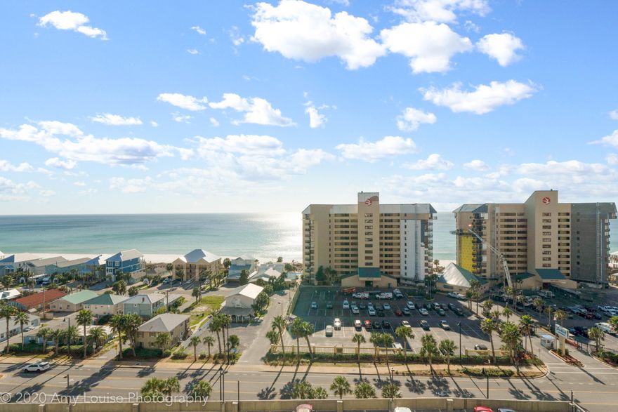 This True Gulf view 2 bedroom + bunk room is a RENTAL MACHINE! Fall in love with Panama City's #1 vacation spot-the beautiful Laketown Wharf. $32,000 in rental projections! This lovely property features granite counter tops, a large balcony and sleeps 6-8 guests. Duel sinks in the master bathroom, huge standup shower w/ seat, large garden bathtub and bunk beds in hallway. Its in an incredible destination, with amenities that appeal to all ages including, private beach access, fitness center, five pools, putting green for golfer's delight, outdoor gazebos, lake and beach views, a boardwalk, restaurants, steamy spa tub and spectacular fountain water show choreographed to music! This unit is sold fully furnished and will have your family, friends and paying guests coming back year after year