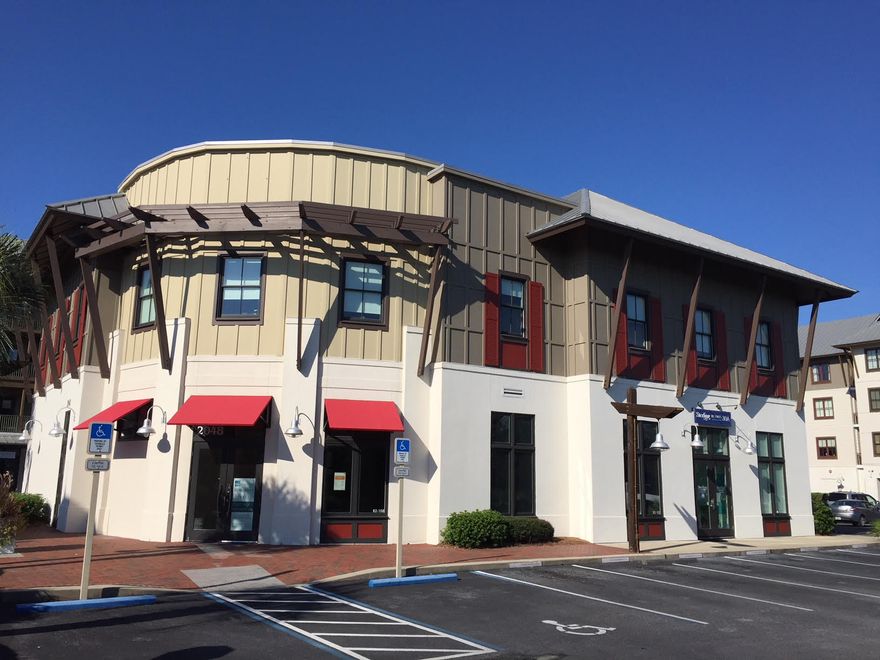 Tremendous office opportunity on 30a located at Redfish Village in Blue Mountain Beach. This turn-key office environment has been finished with high quality interiors including glassed in conference room, large kitchen / break area an abundant amount of windowed offices. Large open spaces, elevator access, and 2 stairwells. Enter the space from the ground floor and immediately greeted with a unique setting with warm reception, glassed in meeting room, restroom and step into the elevator to the 2nd floor, showcasing 11 executive offices, 2 additional restrooms. Redfish Village is a mixed use development with tremendous synergy with restaurants, retail, office and residential condo units. Owners enjoy amenities such as beach access, pool, lounge, fitness center and post office.