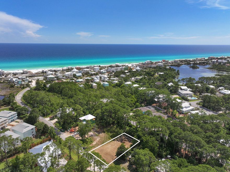 Best priced lot on the west end of 30A not in an HOA. BACK ON THE MARKET AT NO FAULT OF THE SELLER - previous interested party performed extensive due diligence and you receive the benefits.  Lot is located in a Coastal Dune Lake Tributary Zone, which limits the percentage of the lot that can be used in the buildable footprint.  Previous buyer's engineer estimated a 4,900 sqft buildable footprint for house, driveway, patios, stormwater retention, etc.  Wetlands are present and mitigation will be necessary.  Please contact listing agent for more information.  Extensive due diligence has been done so you can approach this project with confidence for a smooth and easy close. This residential lot could be the next location of your personal beach house or vacation rental investment!  Almost a quarter-acre, this lot is located just northwest of Oyster Lake, one of Florida's rare coastal dune lakes, and is approximately one-third of a mile from the nearest beach access, with many more close by.  Going north, you meander through the quiet streets of Dune Allen until you come to the prestigious Santa Rosa Golf and Beach Club.  Inquire today for more information and survey documents.  With this lot, you can build your future along the west end of Scenic 30A.  You'll soon see why the locals know that the West End, is the Best End.

Parcel lines are approximate, and buyer is encouraged to verify any/all information deemed important.