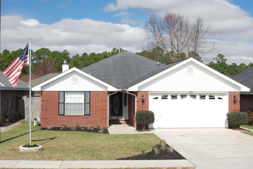 Immaculately Maintained & Pride of Ownership in Emerald Village! Nestled in this Highly Sought After Sidewalk lined Community, This 4 Bedroom 2 Bath Florida Ranch Style Home Is where your search stops! Offering an open floor plan with a great room concept it can be a tailored fit to any size and style of Family; coupled with a 4th bedroom (Formal Dining Pic) that is truly an ideal Flex Space the options are endless. New Sherwin Williams Emerald Interior and Exterior Paint. Brand New Brushed Satin Nickel Fixtures and Hardware throughout entire home including all Entry doors. New Ceiling fans. Entire Exterior PRO pre treated & Pressure Washed including all concrete. Whirlpool Stainless Steel Appliances. Fully Fenced Backyard, Dog Run, Landscaped, Irrigation Telescoping Flagpole, A MUST SEE!!