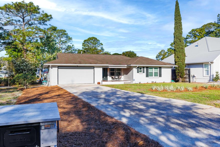 Renovated home on the water in an INCREDIBLE LOCATION!  Beautiful waterfront home with boatlift in Santa Rosa Beach close to great shopping, fabulous restaurants, down the street from a major hospital, & just minutes from 30A beaches.  New kitchen with gorgeous shaker style cabinetry, large island, granite counters, and new appliances.  All new flooring, no popcorn ceilings, and stunning finishes throughout.  Master bedroom suite plus 2 more bedrooms and a new office!  Walk out your back door, push a button, and lower your boat into the canal which leads to Choctawhatchee Bay.  Enjoy a peaceful day cruising around the beautiful waters & stop in for a bite to eat at the many waterfront restaurants.  Seller will put on BRAND NEW ROOF prior to closing with acceptable offer.