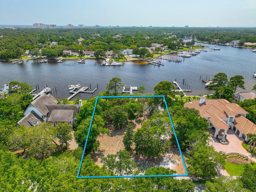 NEW LISTING! RARE DEEP WATER  OPPORTUNITY IN EXCLUSIVE KELLY PLANATION. This estate size lot is one of the last remaining opportunities to acquire deep-water in this gated master-planned community, Kelly Plantation, located on the scenic crown jewel of all navigable waters accessible to the gulf of Mexico. Build your dream home with your yacht located in your back yard.
