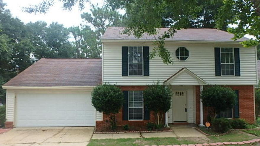 Great location South of I-10 and close to local military bases, schools, hospitals & shopping. Nice 1730 sf, 2 story home with 3 bedrooms, 2.5 bathrooms with screened patio & large deck overlooking the almost half acre yard which backs up to a Greenbelt for added privacy. New carpet has been installed thruout. The living room has ceiling fan, built in bookcases on each side of gas fireplace&access to screened back porch. The kitchen appliances include gas range, vent hood & dishwasher, a breakfast bar & nook area. Separate dining room is a plus for larger dinner gatherings. Master bedroom has linen closet, make-up vanity & spacious closet. Master bathroom has a vanity & tub/shower combo. All bedrooms have ceiling fans & blinds. Spacious laundry room with shelving. 2 car garage with opene