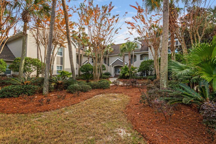 Lake and golf course views await in this 2 bedroom, 2.5 bath condo with a bonus loft. The open concept first floor features spacious living and dining areas, with views of the lake and Baytowne Golf Course, and a big, bright kitchen, which provides plenty of cabinets and granite counter space, plus a breakfast bar. A half bath, storage closet and large owners closet are also found on the main floor, along with a private patio with a tree-lined fairway view. Upstairs you are greeted by an open bonus room perfect for an office or cozy living area. The master suite with large walk-in closet and the roomy guest suite both boast lake and golf course views; the laundry room rounds out the second floor. Sandestin Golf and Beach Resort has been named the #1 resort on Florida's Emerald Coast.