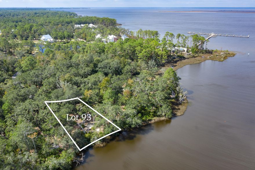 Lot 93 is a premium bay front homesite situated on a quiet cul-de-sac on Churchill Bayou. This lot is one of very few in the community that is slated for a potential private dock with boat lift. Tucked away with only native vegetation and the calm waters of Hogtown Bayou in sight, Churchill Oaks offers a lifestyle of elegance and appreciation of nature. Once inside the stately gated entrance, magnificent coastal homes accentuate southern architecture under a canopy of old oak trees. The 40-acre community is comprised of 87 homesites and some of the best amenities in South Walton. The latest amenity to the community is a brand-new private deep water marina with 36 private boat slips, paddle board storage decks, a fish cleaning station, shoreline stabilization + more.