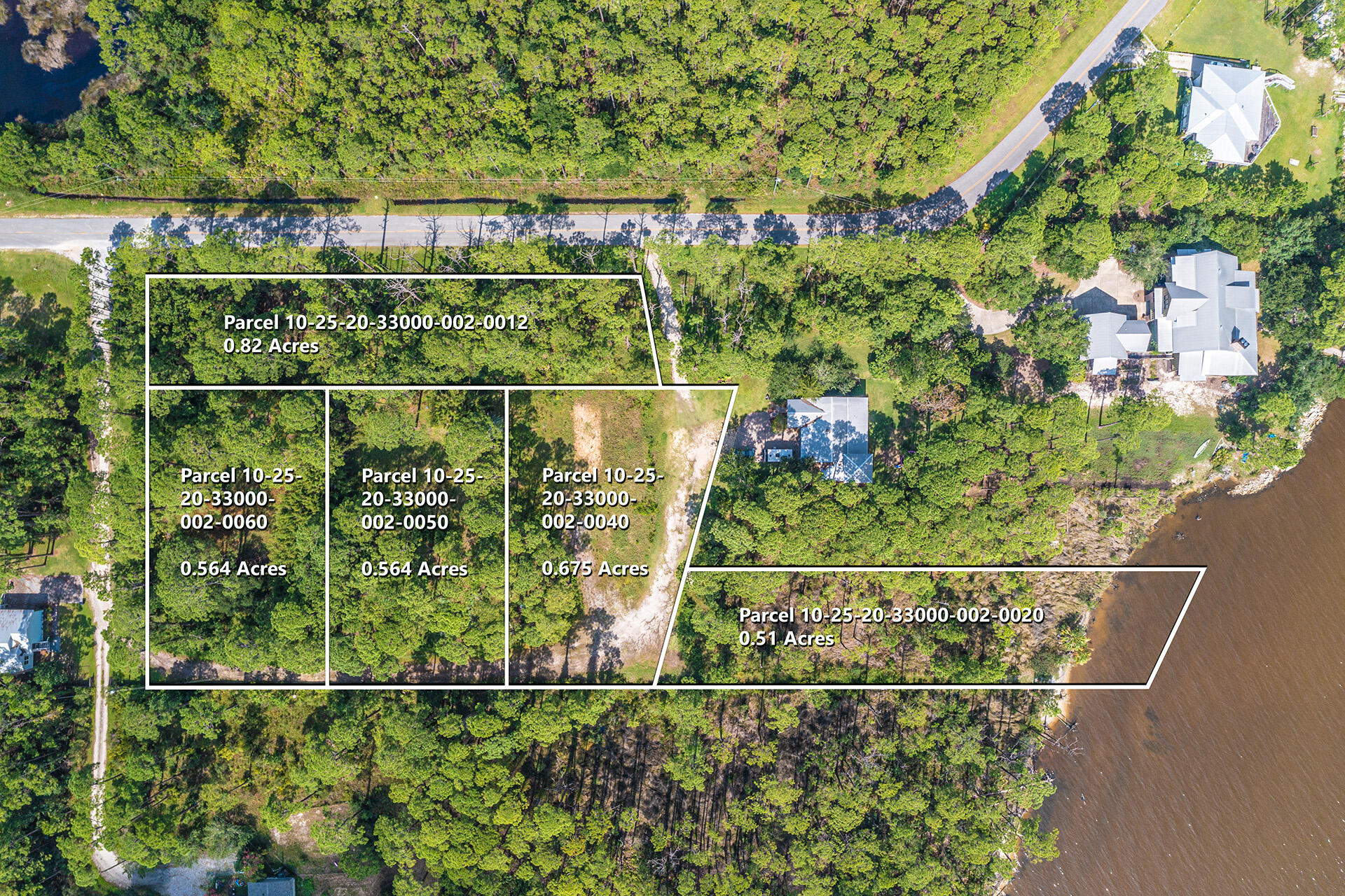 Boutique development opportunity or family compound with direct bay access. These 5 parcels are bound together to create a unique development with 74 feet of Bayfront shoreline.Under documents provided is each parcel floor information to be verified, a boundary survey, and previous concepts.Property is level and easy access to county maintained road and convenient to all 30A has to offer. Ultimate development with Bayfront shoreline and unlimited possibilities for future development.