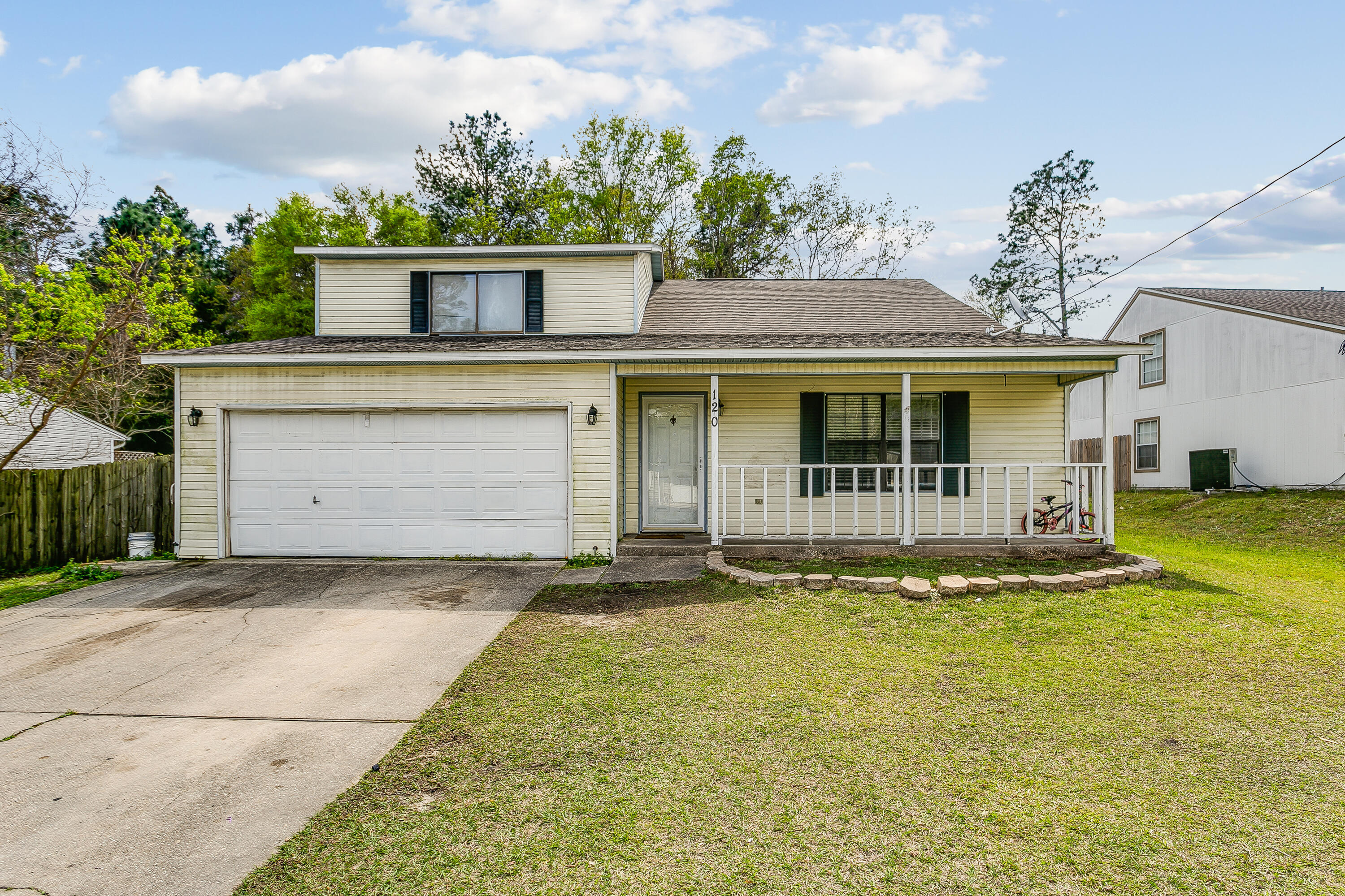 Don't miss out on your opportunity to live minutes to downtown Crestview and just 3 minutes to Twin Hills Park. This home features 4 very large bedrooms with the master downstairs, a nice kitchen and dining area, and a large privacy fenced yard. This home would make a great investment or primary home. Tenant occupied with a lease in place until 7/31/22. Bring your paintbrush and plans for new flooring and you will have a beautiful new home! Home is being sold AS-IS.