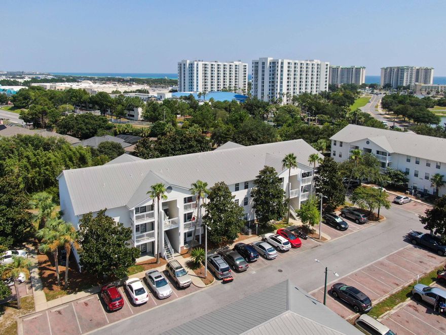 Looking to call Destin home? This 1 BR/1 BA, 920 SF condo unit at Indian Lake Condo is the BEST DEAL in DESTIN! Lowest price for a 1 BR condo, with all the amenities to include Community Pool, Fitness Center, and in walking distance to the beaches, the adjacent dog park, and tons of retail, and dining!  Built in 2004, this beautiful condo units lives large at 920 SF, and being on the third floor, it offers spacious large rooms with elevated ceiling heights and a private balcony overlooking beautiful magnolia trees - a perfect spot to relax and unwind. Indian Lake is VA-approved. Additionally, if you are an investor, both long-term AND short-term AirBNB type rentals are permitted. As a second home, you could winter in Destin, and rent unit during the busy summer months! Easy-maintenance