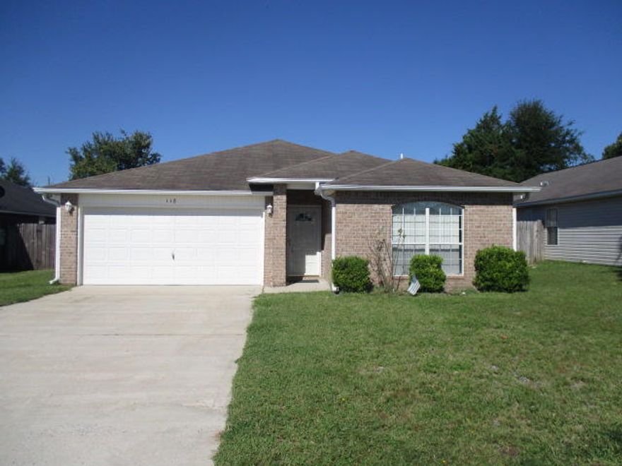 NEW REDUCED PRICE!! GREAT WELL KEPT HOME AT GREAT PRICE. 1 YEAR HOME WARRANTY FOR YOUR PEACE OF MIND. Come see this well kept 3BR/2BA home centrally located in the heart of Crestview! You will love the open floor plan with large living room, well equipped kitchen including an island/Breakfast Bar & large pantry. Large dining room open to Living room and kitchen , perfect for entertaining. The split Bedroom plan has an Ample sized Master Bedroom and Master bath, his and her closets and more. The two additional bedrooms are separated by a full bath. New Hot Water Heater 2/2019. New garage door opener 8/2019. Storage shed in back yard and chest freezer in the garage are in as is condition and are not warranted. Buyer to verify all dimensions and information deemed important to them.