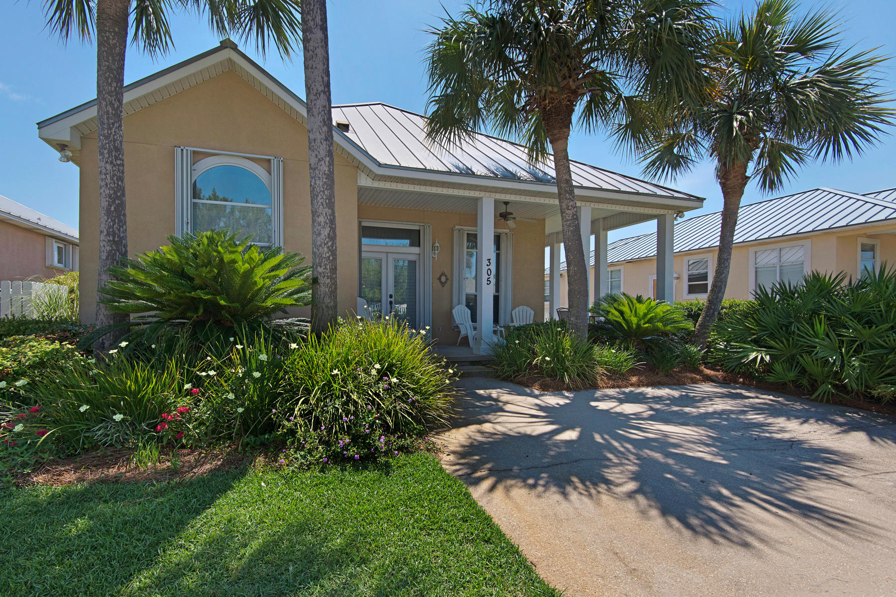 PJ's CottageThis adorable cottage is what beach dreams are made of for those who are looking to attain an exceptional beach home in an exceptional community. This 3 bedroom 2 bath cottage is being offered fully furnished and is just a short walk to Maravilla's white sandy beaches, heated pool, club house and tennis courts. This home has an impressive open floor plan with 10ft ceilings that provides an open and airy ambiance for the spacious living, dining and kitchen area. It also features generous size bedrooms and bathrooms, large wrap-around porches to enjoy the Gulf breezes, transom windows throughout that allow lots of natural light, a private rear deck to enjoy coastal living, a laundry area and a kitchen with granite countertops, a stone backsplash and lots of cabinets an
