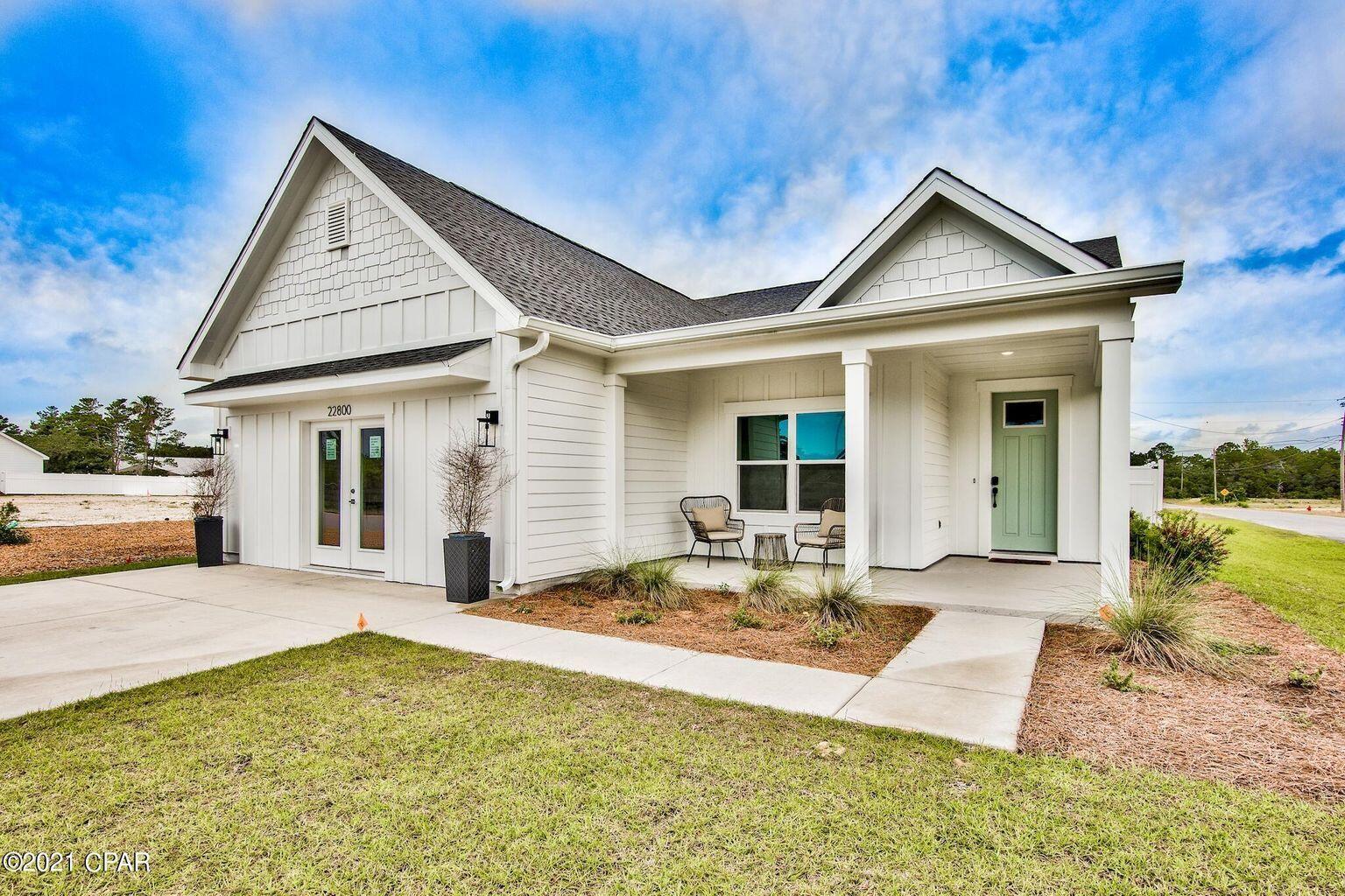 Enjoy the Inlet Beach lifestyle for a fraction of the price! The Preserve at Lake Powell is a coastal community located on the west end of Panama City Beach. We have 40 new lot/home packages to choose from and 4 floor plans. This premier development is only a short drive to the largest public beach access in Walton County, the public boat launch at Lake Powell Park, 30 Avenue for shopping & entertainment, Camp Helen State Park, and Rosemary or Alys Beach. Coastal style homes featuring quality materials, bold features, and versatile design are the centerpiece of this serene residential retreat. This Grouper floor plan features 4 bedrooms (option for a fourth bedroom & full bath in lieu of a study & half bath), 3 baths, 2,015 sq ft, 2-car garage, and 2 covered porches.