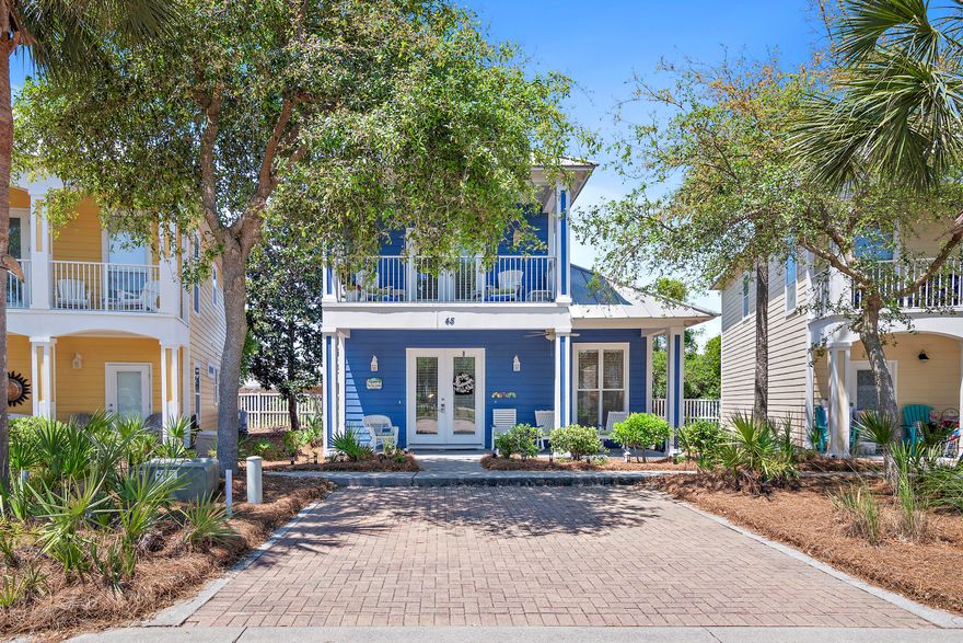 WELCOME TO YOUR COTTAGE RETREAT!!!JUST A SHORT DISTANCE TO THE BEACH AND THE 3000 SQ. FT. HEATED POOL WITH SPA AND SUN DECK. GATED COMMUNITY WITH BRICK PAVER STREETS AND DRIVEWAYS, UNDERGROUND UTILITIES, ACCESS TO THE CLUBHOUSE WITH EXERCISE FACILITIES, AND 310' OF WHITE SANDY BEACH. THIS UNIQUE HOME WITH AN OPEN FLOOR PLAN FEATURES 3 BEDROOMS EACH HAVING ITS OWN PRIVATE BATHROOM, SILESTONE COUNTERTOPS, LEGACY CABINETS, STAINLESS STEEL APPLIANCES, 9'' & 10'' CEILINGS, TILE IN MAIN LIVING AREA & BATHROOMS, METAL ROOF, HARDY PLANK SIDING & COVERED PORCHES. RENTAL READY. ALL INFORMATION TO BE VERIFIED BY THE PURCHASER