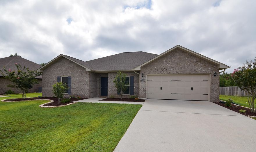 **Seller will provide a 13 Month Diamond Home Warranty from HWA of America!** This beautiful 4 bedroom 3 bath all brick home is in a prime location of South Crestview with just a short drive to Eglin AFB, Duke Field or I-10. With fresh new paint and new upgraded plush carpet this home has a clean and open feel. Spend time cooking family meals in the gorgeous kitchen with plenty of cabinets and counter top space, the custom free standing island comes with the home! The fourth bedroom has an attached full bathroom! The back yard boasts a covered patio overlooking a large flat lot with plenty of space to create your own oasis, and a wooded area behind for maximum privacy.