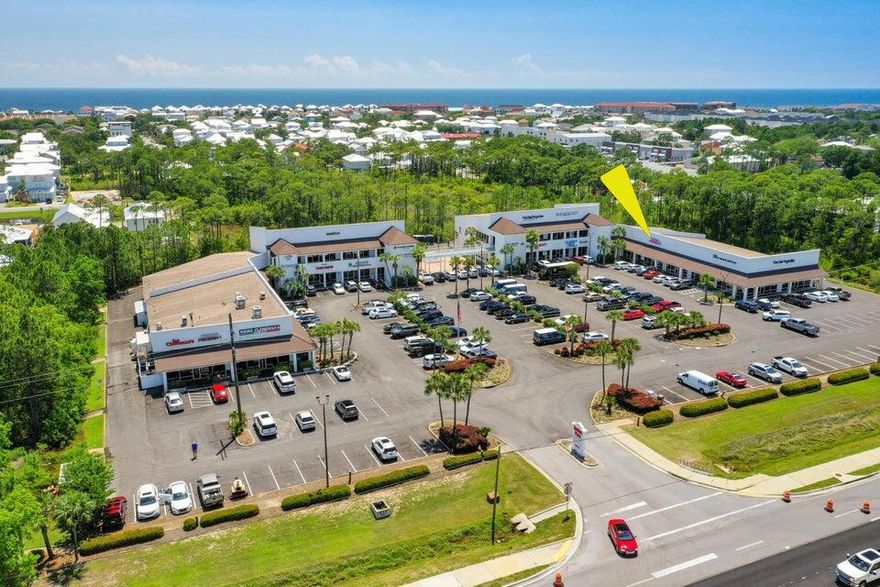 Now available. 1,500 sq ft of Retail space in Holiday Plaza. Current tenant is operating a E Bike business.Holiday Plaza offers abundant parking and easy entry and exit to Emerald Coast Parkway or US Hwy 98. Unit 119 would well as a office space or retail business.