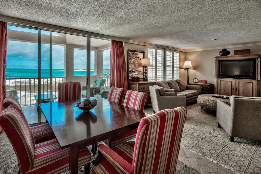 This expansive top floor/penthouse condo is exquisitely appointed and is the largest condo in Magnolia House. The open living/dining/kitchen areas are ideal for entertaining and offer breath taking views of the Gulf and Destin's East Pass. This penthouse features stone tile floors throughout its French coastal decor............