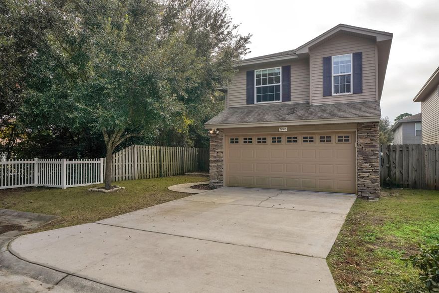 Move in ready, 3 bed 2.5 bath home is conveniently located between both Hurlburt and Eglin AFB in the Summerwood subdivision. Upon entering the home you will notice brand new LVP flooring throughout the bottom floor as well as the large living room area, and open kitchen. The lower level also features a half bath and garage entrance. The carpeted stairs lead you to the second level where all three bedrooms are located and a loft area. The master bed has a large walk in closet and the master bath has a double vanity and a garden tub. All bathrooms have cultured marble vanities. The kitchen offers granite counter tops.