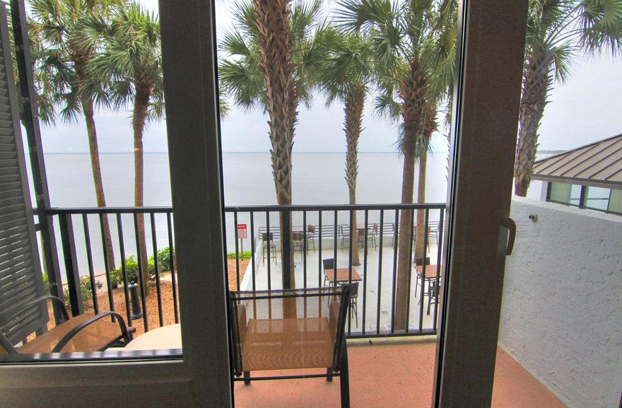 EXTREME BAYFRONT!! 2nd Floor renovated studio condo. Located in the Bayside Condo located directly on the Choctawhatchee Bay in the heart of Sandestin Golf and Beach Resort! Bayside is a favorite place to stay for the Linkside conference Center guests and is also adjacent to Another Sunset Bay restaurant, the Links golf course, the Salon & Day Spa, and the Sandestin fitness center. A rated unit 2016 Gross Revenue $26,386.48
