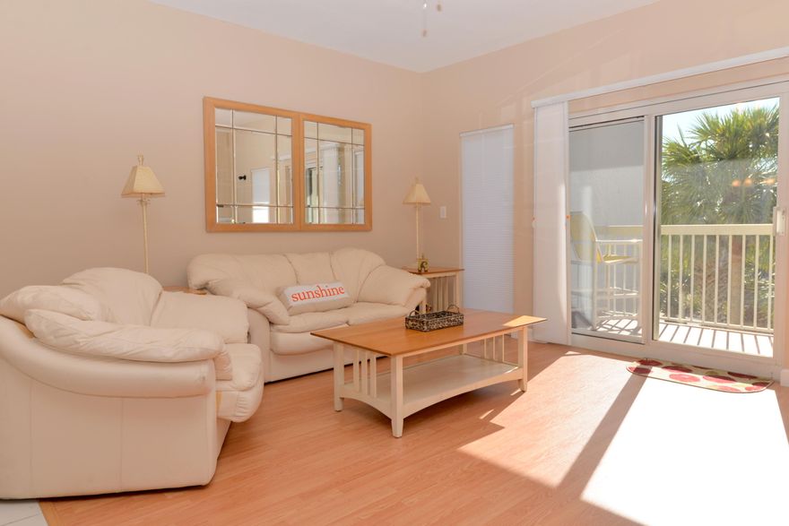 OWNER WANTS IT SOLD!! PRICED RIGHT!! This two bedroom, two bath condo is an excellent value. Located on the end of the building a quick run up one flight of stairs gets you straight from your car to your condo! Floors are tile & laminate wood - a perfect combo for the beach. Just a short pretty trail walk to the beach & all of the amenities Tops'l has to offer. The master bedroom is extra large & the living/dining area is light & cheerful. Enjoy relaxing on your ''shady'' balcony overlooking the lush landscaping at Tops'l. Tops'l Beach & Racquet Resort is a private, gated community noted for it's outstanding tennis facilities with 12 Rubico clay courts. Other amenities include 600 feet of private beach, indoor/outdoor pool & cutting edge fitness center (additional fee),