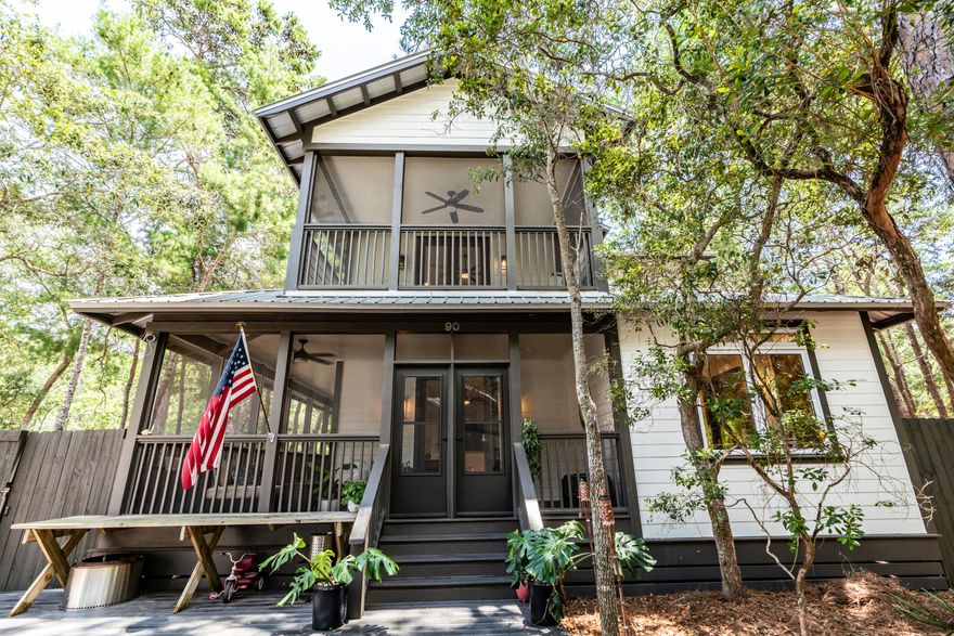 Welcome to 90 Pisces Drive, a rare waterfront opportunity in Santa Rosa Beach, perfectly positioned for those seeking a peaceful primary residence or a dreamy vacation retreat. Backing up to a scenic canal with direct access to Choctawhatchee Bay, this property offers a unique blend of coastal charm and adventure-ready living.Launch your kayak right from your backyard and explore the serene waters leading out to the bay -- a natural playground for paddleboarding, fishing, or simply soaking in the beauty of the Florida Panhandle. Whether you're drawn to quiet mornings on the water or unforgettable sunset paddles, this location delivers. The home is move-in ready and waiting for your personal touch. Unfurnished and full of potential, it's a blank canvas ready to become your ideal beach getaway or forever home. Clean architectural lines, natural light, and a comfortable layout provide the perfect foundation for your design vision. There's also plenty of room to add a pool in the backyard, allowing you to create the ultimate private outdoor oasis overlooking the water.

Adding even more value and flexibility is the detached carriage house, complete with a full bathroom and loft  ideal as a guest suite, private office, or rental opportunity. It's the kind of bonus space that opens the door to endless possibilities.

Located just minutes from world-class beaches, shopping, dining, and all the charm of the 30A lifestyle, 90 Pisces Drive offers an unbeatable blend of privacy, potential, and location. Don't miss this chance to create your custom coastal retreat with water access and room for a pool  all right in your own backyard.
