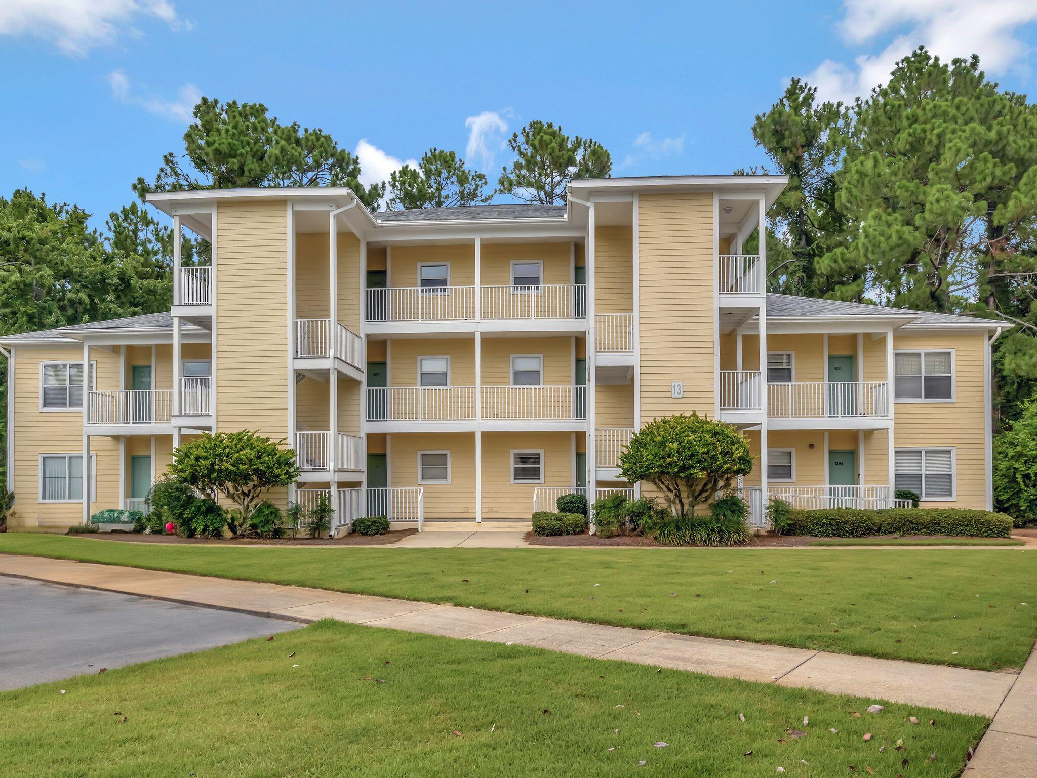 Come see this ground floor unit! Lush private view from the screened in balcony with storage. This 2 bedroom 2 bath condo has a lot to offer! Prime location, walking distance to the shops at Grand Blvd and just 3 minutes to Sacred Heart Hospital. Enjoy the nearby beaches and Topsl State Park. Take advantage of the many golf courses in the area, Plenty of restaurants to chose from. The community offer a swimming pool and exercise room.