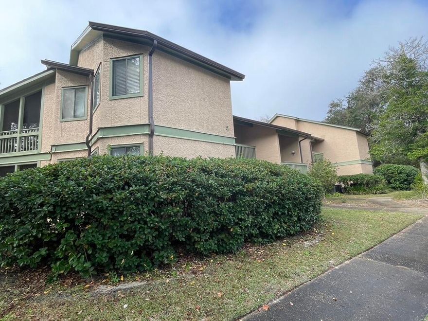 First Floor Garden Oaks Condo located within Bluewater Bay. This 2 bedroom condo has an open concept living area and offers a private screened patio. Off of the kitchen is a small utility closet with a full size washer and dryer, which is provided AS-IS. There is a screened balcony with doors opening to the both Bedrooms. Each unit has an assigned parking spot in front of the building. Water and Trash are included. Nearby schools, military bases, restaurants, and shopping make this area ideal location. No Pets.