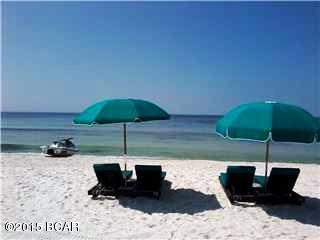 2 Bed 2 Bath Rental Ready End Unit with awesome Gulf Views from this Tidewater West End Beach Resort amenities include 2 outdoor pools, 1 heated indoor pool, arcade, state of the art fitness center, spa, theater, onsite cafe (in season), owners lounge. Walk to Pier Park, City Pier, shopping, restaurants, entertainment, etc. All sizes approximate. Gross Rental income for 2014 was $28,000 and as of September 30th 2015 $30,000 approximately.