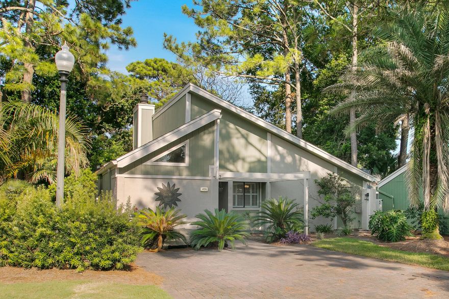 Welcome to your cozy retreat in Linkside Village at Sandestin Golf and Beach Resort! This charming home is nestled on a generous corner lot, offering a perfect blend of comfort and convenience. Step inside to discover recently updated kitchen with quartz countertops and freshly painted cabinets as well as newer flooring that adds a touch of elegance to the interior. The roof, only 4 years old, ensures peace of mind and durability for years to come.
One of the standout features of this home is the ample parking available in the driveway, making it convenient for you and your guests. Additionally, there is extra guest parking available along the side of the house, providing even more convenience for visitors. As an introduction to the Sandestin lifestyle, we invite our new owners to explore amenities that make Sandestin special. The listing brokerage and seller(s) are presenting the buyer(s) of this property with (2) 90-minute rounds of Tennis court time, a golf foursome at one of our three championship courses, and a round of golf for up to four (4) players at the unrivaled Burnt Pine Golf Club.

Sandestin Golf and Beach Resort features more than seven miles of beaches and pristine bay front, four championship golf courses, 15 world-class tennis courts, a 226-slip marina, a fitness center, spa and celebrity chef dining. Shop, dine and play at the charming pedestrian village, The Village of Baytowne Wharf and more. Inside the gates of the resort, residents enjoy a balanced lifestyle of high-class living, spanning the 2,400 acres from the beach to the bay. Everything within the gates of the resort is accessible by golf cart or bicycle. The entire resort is interconnected by miles of pedestrian, bike and golf cart paths that weave through groves of live oaks, meandering past natural lagoons, fountains, man-made lakes, and meticulously landscaped fairways.