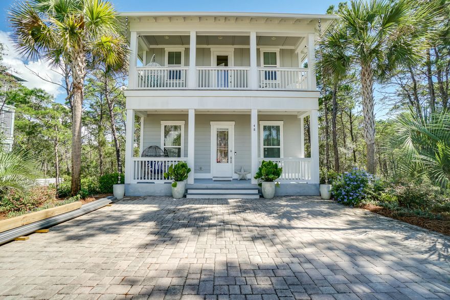 This immaculate, fully furnished, turn-key, Grande Pointe home is a short stroll to 30A and four beach access points. The location is conveniently located within minutes of a plethora of options, including the Shoppes at Inlet, 30A dining establishments, and live music venues. With $90,000 in rental projections, this home is the perfect investment, beach getaway or primary residence. With ample covered porch space on both levels, you will certainly enjoy all of the options to enjoy the outdoors. Enjoy the sights and sounds of nature right in your backyard as this property uniquely backs up to Camp Helen State Park.