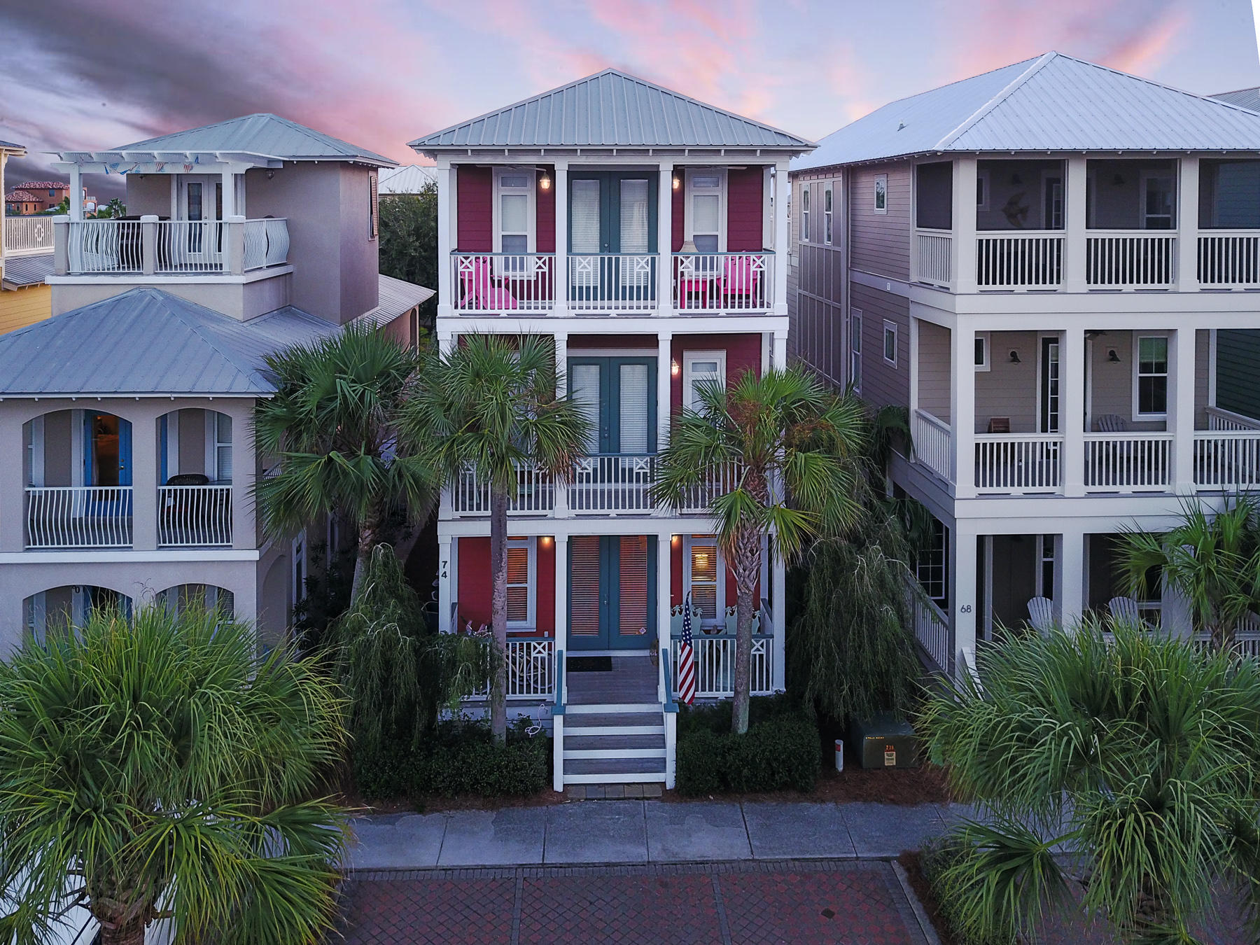Located in the upscale community of Seacrest Beach, this front row beach home is perfectly situated between Alys and Rosemary Beach and offer incredible GULF VIEWS! Featuring two master bedrooms, hardwood floors throughout the first floor and a recently renovated kitchen, this property is ideal for both homeowners and investors. On the first floor, you will find the open-concept kitchen and living area, bedroom with shared bath, and full-size laundry room. The second floor features a master suite/master bath with french doors opening onto a covered porch and an additional bedroom with bath. The entire third floor is a spacious master suite where you can enjoy the Gulf views off of the large deck.