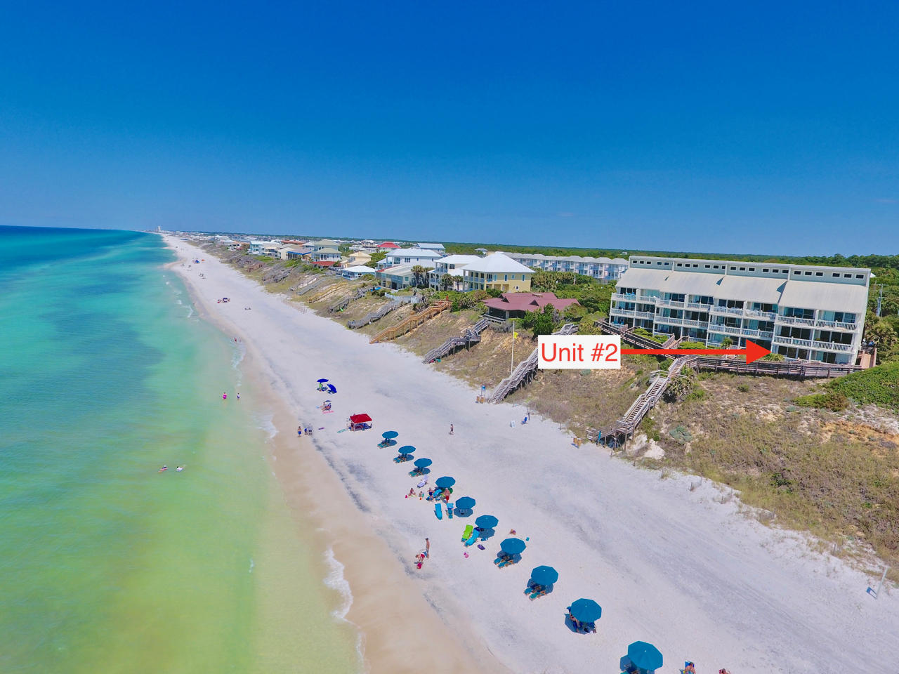 New A/C unit installed June 2017!!! Enjoy stunning views from this beautiful gulf front condo. This first floor gulf front unit is an exceptional find with a prime location! The exterior features include a large private outdoor deck with direct access to the Mistral beach boardwalk, the sugar white sands and emerald green waters of gulf of Mexico. Completely updated, this tastefully appointed condo comes fully furnished with tile flooring throughout. The kitchen features stainless steel appliances and solid surface countertops in the kitchen. Conveniently located just west of Rosemary Beach and Alys Beach with easy access to bike and walking paths.