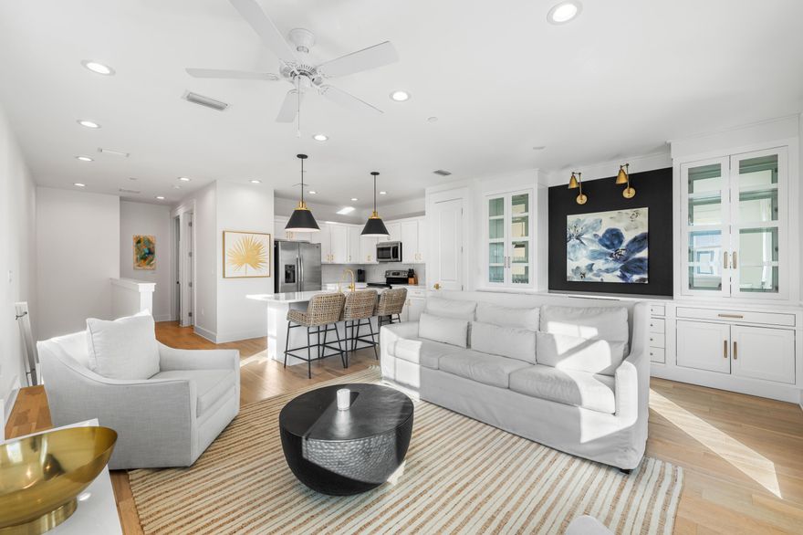 Fully Furnished | Turn-Key Short-Term Rental | $60k-80k+ Projected Gross Income.Perfectly positioned in the heart of Seagrove Beach, Unit F101 is a rare end-unit townhome offering enhanced privacy, abundant natural light, and direct views of the sparkling community pool. Fully furnished and professionally managed, this home is 100% turn-key and income-ready - delivering immediate short-term rental potential with projected annual gross income between $60,000 and $80,000+.Designed with both luxury and livability in mind, this two-story floor plan features three spacious bedrooms, two and a half bathrooms, and a built-in hallway bunk nook with a barn door - comfortably sleeping up to seven guests. The main living level is bright and beautifully curated, featuring upgraded lighting, a gourmet kitchen with marble countertops, stainless steel appliances, and a custom dry bar with built-in cabinetry and a wine fridge. The covered balcony overlooks the pool and creates an effortless indoor-outdoor living space - perfect for relaxing mornings or al fresco evenings.

Downstairs, two of the bedrooms offer private access to a shaded patio lounge, and the attached garage provides secure storage and parking. With two public beach access points less than half a mile away, guests and owners alike will enjoy easy walkability to the Gulf. Greenway Station's shops, dining, and bike rentals are just steps from your door, while the scenic waters of Eastern Lake and the peaceful trails of Point Washington State Forest add to the natural charm.

Seaside and WaterColor are just two miles to the west, placing F101 at the center of everything 30A has to offer. Whether you're seeking a high-performing investment or a personal retreat, this fully furnished, turn-key property delivers both lifestyle and value in one of the most desirable coastal communities in the Emerald Coast.

Opportunities like this are limited - schedule your private showing today and experience the rare combination of income, location, and design found only at 30A Townhomes.
