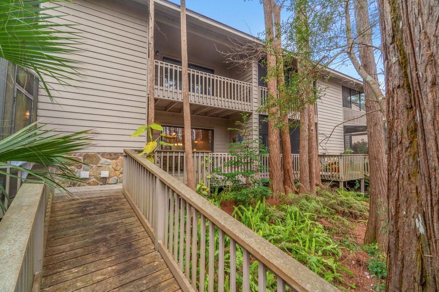 This beautiful townhome is only steps from the beach and is turnkey! The lovely Cassine Gardens complex is just off of 30A and is nestled amongst ancient cypress trees with winding boardwalks which lead to walking trails. The complex offers two community pools, a basketball court and tennis court. The main floor living room, kitchen and bath have all been beautifully remodeled. This townhome comes fully furnished and even includes a washer and dryer. This turnkey property would be a great primary home, vacation property or short term rental machine! Call today to see this gorgeous property!