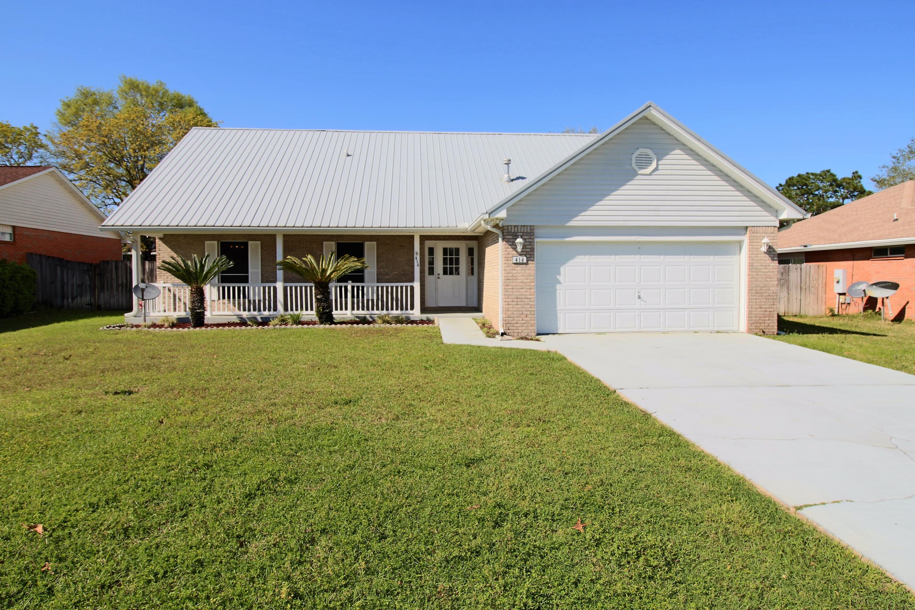 Must Contact Owner for a Showing Andrea Lynch: 850-218-0210No Smoking, No Pets!This home has: 2-inch faux wood mini blinds throughout the entire house; natural gas kitchen appliances; kitchen counter tops featuring a tile backsplash; ample cabinet storage space with separate built-in pantry; neutral color paint throughout the entire house; vaulted ceilings; large eat-in kitchen area with a separate formal dining room; luxury vinyl plank flooring throughout the entire house; ceiling fans throughout the entire house; and a huge, open 13ft x 20ft upstairs loft with arched openings that view the entire downstairs. The backyard is landscaped with St. Augustine grass and has a 12ft x 40ft outdoor cement patio great for grilling No Smoking, No Pets:
The master bedroom is located downstairs and has a walk-in closet; the master bathroom has a wide double-vanity and garden tub.
The downstairs has two more bedrooms and a full bath. The upstairs has two more bedrooms and a full bath.
The house comes equipped with a manual programmable thermostat, irrigation system, fireplace, gas hot water heater; all kitchen appliances, including microwave; motion detection outdoor lighting; remote garage door opener and outside keypad; and both gas and electric laundry hook-ups.
This home is located in Steeplechase Neighborhood in the heart of Crestview. It is an established, quiet, tight-knit community with low-street traffic and lighted street poles that make it safe for walking and biking.
This neighborhood offers weekly Waste Pro trash/recycle/yard curb pick up, weekly local newspaper bulletin, and public transportation.
Walking distance (0.5 mile) to shopping, banking, hardware, dining, children's park, dog park, Shoal River Elementary, Shoal River Middle, hospital, fire department; (5.0 miles) to Crestview High School and public library.
Drive to beaches (20 miles) and military bases: EglinAFB (10 miles), Hurlburt Field (15 miles), Duke/7th Special Forces (5 miles), and EOD (15 miles).
No Smoking Allowed (including all products: e-cigs, vapor, tobacco).
No Pets Allowed
Rental Application Fee = $0
Available: Now
Appliances Included: Dishwasher, Garbage Disposal, Microwave, Oven - Gas, Refrigerator, Stove - Gas, Washer/Dryer - Hookups