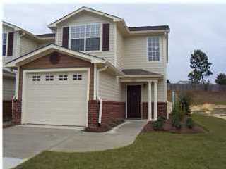 END UNIT, Includes kitchen appliances, AC/Heat System with controls on both levels~ Large Living/Dining combination ~ Upstairs bedrooms each have their own bathroom. Also Large closets in each bedroom ~ Crown molding as a finishing touch. French doors leading to private patio, owner has even added an additional full glass/screen door for maximum use of the patio doors. Tile in Kitchen and bathrooms ~ An additional half bath is located on the first floor ~ Washer and Dryer included and located inside unit, (not in the garage). At Eagles Landing,enjoy a beautiful custom pool. Sidewalks throughout the neighborhood. Owner will consider a small pet, but no cats, with a $250 non refundable pet fee.