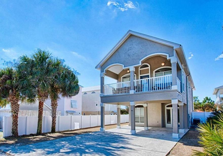 Seagrove Beach is home to this charming Florida cottage located on a prime lot off coveted Highway 30A, less than 50 feet to the Pelayo Street beach access. Beautifully decorated in a palette of sea blues, this home is being sold fully furnished and rental equipped and already on a successful rental program raking in over $60,000 last year alone! This home features 3 spacious bedrooms and 3 bathrooms on a large lot featuring a sparkling, heated pool with large patio. Recent improvements include, all new pavers on the pool decking, exterior paint, interior paint, beautiful beachy decor, spotless granite counter tops and stainless steel appliances And beach access is literally a hop, skip and a jump away! Its life at the beach as you've always imaginedwhite sand and emerald green waters world-class shopping and dining at your doorstep and the perfect home from which to soak it all in.