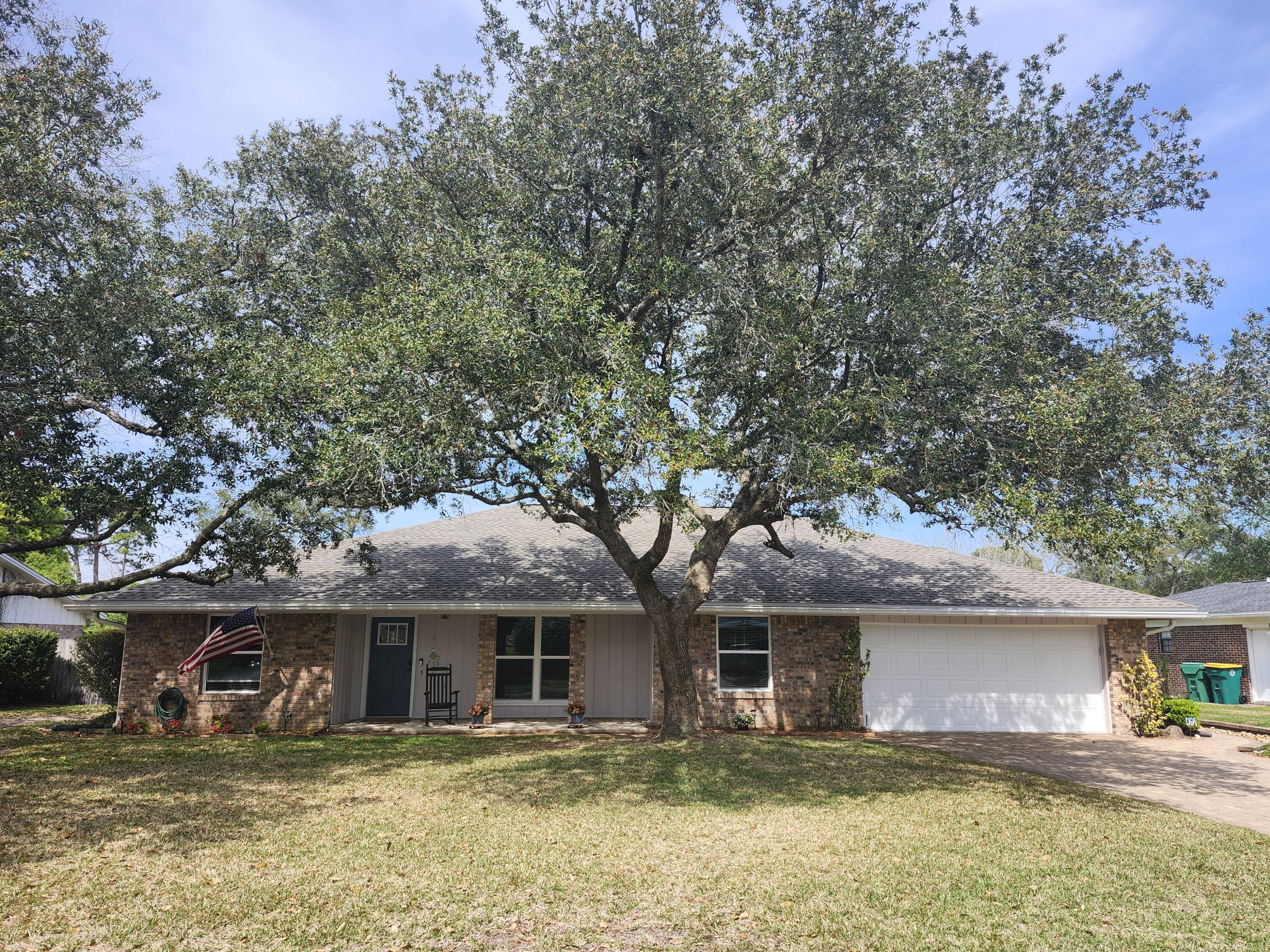 If you are looking for a beautifully upgraded & well-maintained home in one of the most desired neighborhoods in Shalimar, well, look no more: Here it is! Let's start with the paver driveway & sidewalks. Those lead you to the open front porch with brick columns, and around the house to the beautiful patio & pool deck (with built-in low wall/bench)!Inside, you find what could have been featured in a magazine! 2400 square feet of lovely tile & engineered hardwood floors, skylights, recessed lights, crown molding throughout, a beautiful brick wood-burning fireplace, quartz countertops in the upgraded kitchen, and a Florida room enclosed & ducted for year-round use. This house has been meticulously maintained & improved (see attached document). You really need to see it to appreciate it.