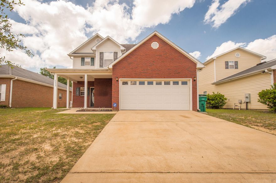 Check out this cozy 3 bedroom, 2.5 bath home in a quiet neighborhood! Walk through your front door into your open and airy Family room with 9ft ceilings and an electric fireplace! Enter your HUGE Kitchen and Dining area with tile floors, granite countertops, stainless steel appliances, and plenty of cabinet space! Your back door opens up to a large, privacy fenced back yard with raised garden beds. The upstairs features the Master Bedroom with vaulted ceiling and Master Bath with duel vanity and separate tub and shower. Your second full bath and 2 additional bedrooms are also upstairs. This home has 2 A/C units and 2 separate attic storage spaces! Hurricane Rated Garage Door, ADT Security System installed, and Seller is offering a 1 year Home Warranty for peace of mind after closing!