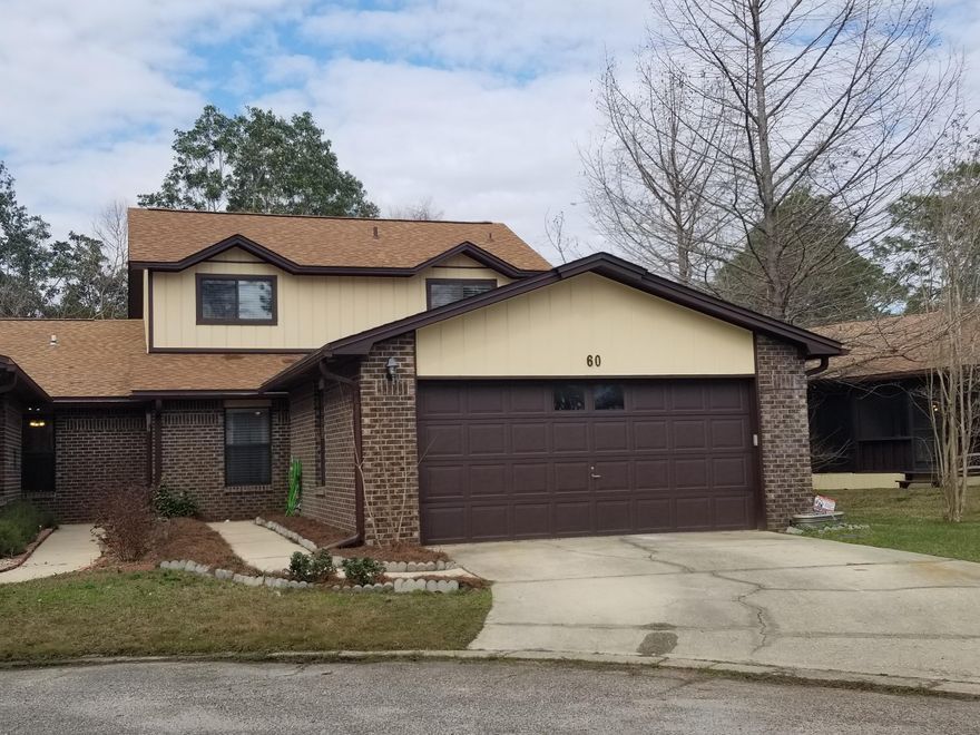 Welcome home! This one is a gem! Nestled in the desirable, waterfront community of Hidden Cove, this 3 bedroom 2.5 bath beauty has been very well maintained and is move in ready! Upon entry, be greeted with stunning luxury vinyl wood look flooring, soaring ceilings and soft color interior paint. Kitchen is open to both the dining and living area and sports beautiful granite counters and tons of cabinet space! Master bedroom is downstairs and features a full bath. Two additional bedrooms upstairs both with nice sized closets and full bath with granite counter! Nice loft area, great for a desk or kids play area. Large bonus room just off the living area would also make a terrific office, study or play room! This is a fantastic end unit with a large 2 car garage. The pool and