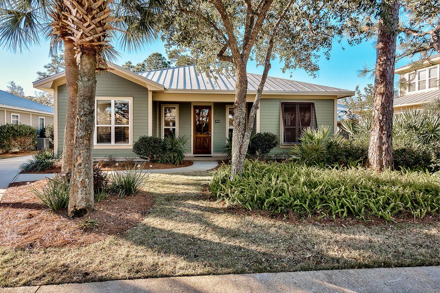 Located in the popular neighborhood of Crystal Lake in world renowned Sandestin Resort, this charming 4 bedroom, 3 bath home is nestled on a quiet block yet close to all amenities, and just a short bike or golf cart ride to the Village of Baytowne Wharf. Here is a property that promises relaxing days and evenings, whether enjoying the outside rear patio with mature landscaping, or the screened in porch. Spend the day at the resort style community pool or kayak or fish at the private lake. Here is the vacation or year round home you have been looking for! Move-in ready, and beautifully maintained with many upgrades: plantation shutters throughout, new washer and dryer, wi-fi thermostat and 8' doors. You will immediately notice the spacious, open floor plan with stunning travertine floorin