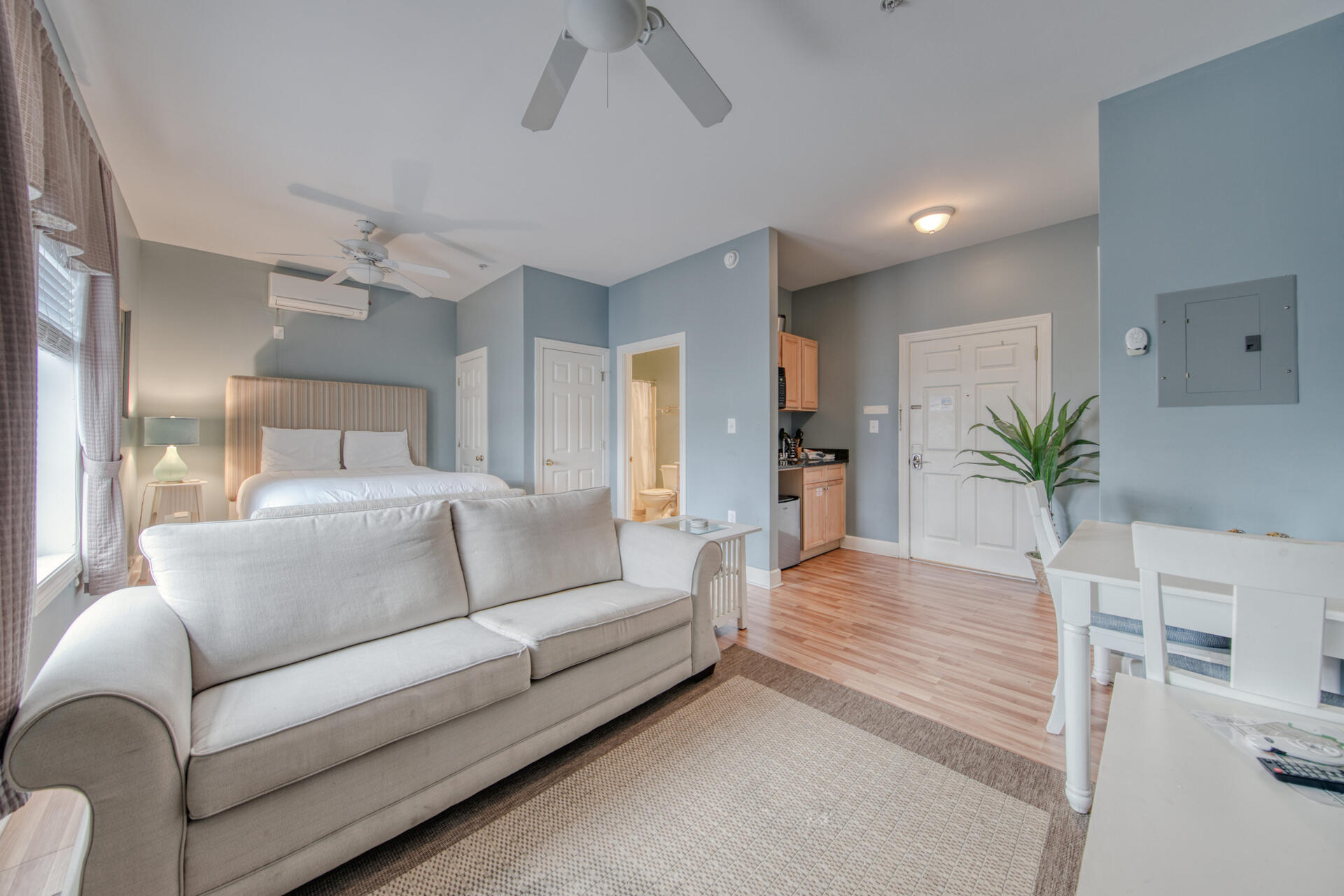Few places can capture the magic of the Emerald Coast and the beaches of 30-A...this lovely studio at The Village of South Walton does. Sited in a prime location on the second floor in G building, this condo exudes sophistication and embodies an eminently livable floor plan and effortless style. Conveys furnished with all you need to enjoy the beach life. The Village of South Walton is the epicenter of 30A fun with many great shops and restaurants right on site, pool and hot tub, not to mention the seasonal activities including live music, fire pit, beach rentals, artist and other kiosk shops plus the 30A walking/biking path! The deeded beach access is also just a short five minute walk or a free tram ride away. Do not miss out on this amazing investment opportunity!