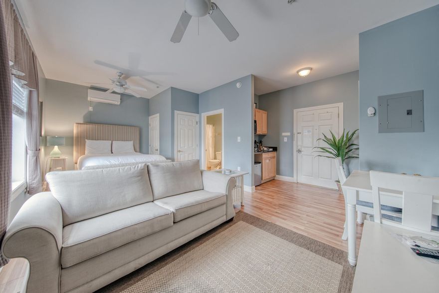 Few places can capture the magic of the Emerald Coast and the beaches of 30-A...this lovely studio at The Village of South Walton does. Sited in a prime location on the second floor in G building, this condo exudes sophistication and embodies an eminently livable floor plan and effortless style. Conveys furnished with all you need to enjoy the beach life. The Village of South Walton is the epicenter of 30A fun with many great shops and restaurants right on site, pool and hot tub, not to mention the seasonal activities including live music, fire pit, beach rentals, artist and other kiosk shops plus the 30A walking/biking path! The deeded beach access is also just a short five minute walk or a free tram ride away. Do not miss out on this amazing investment opportunity!