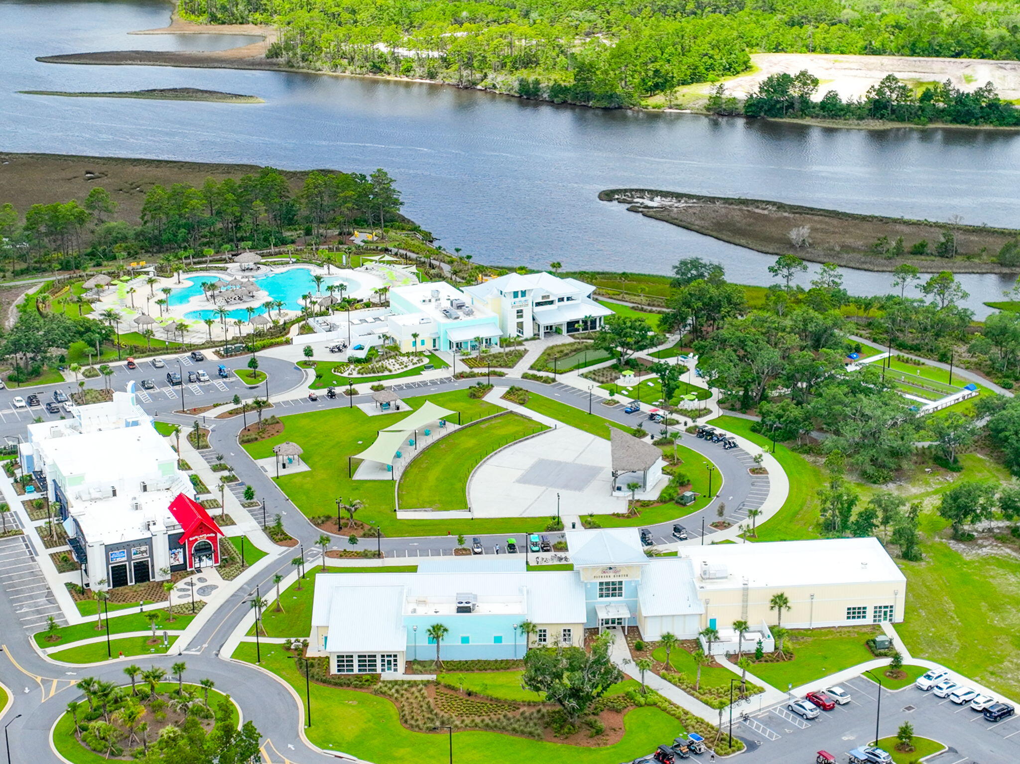UNDER CONTRACT WITH A 72hrs KICK-OUT CLAUSE. ACCEPTING BACKUP OFFERS Tucked into the heart of Latitude Margaritaville Watersound, this nearly new Florida Cottage is where coastal charm meets carefree living. Light-filled and thoughtfully designed, it features open-concept living, a flexible bonus room perfect for a den or office, and a covered back porch that invites you to unwind with stunning sunset views.Here, lifestyle takes center stage -- think resort-style pools, live music, beach club access, fitness classes, dining, pickleball, and miles of scenic trails. Every detail of this vibrant 55+ community is crafted for connection, relaxation, and a little island-inspired fun. VETERANS your VA loan benefits can help turn this dream into your well-earned retirement reality. Whether you're transitioning from service or simply ready for your next chapter, this home offers the peace, comfort, and lifestyle you deserve.
Because at 8546 Dreams Float Court... your "dreams" don't just come true: they "float" right into paradise. Call today to schedule your private showing.