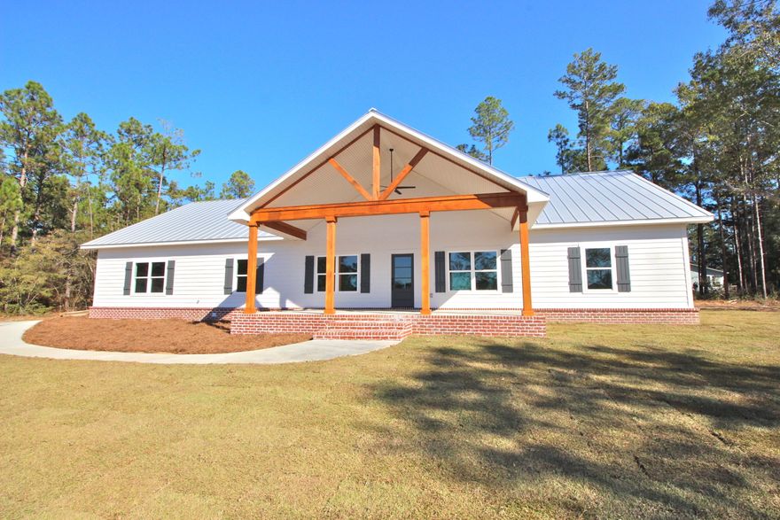 Hard to find new construction, large family home! Farmhouse style 5 bedroom 3.5 bath home with 2 car garage, on 2.6 acres just 5 minutes from town in the highly sought after Eucheeanna Valley area. High end features include carrara marble, granite, limestone, hardwood hand scraped floors, shiplap & real tongue and groove ceilings. Tons of storage t/o house including the attic & built with the highest efficiency in mind: foam insulation, 2 high effic. 50gal water heaters, 15 SEER heat pump & max U-value Low E windows. Office with exterior entrance (& storage space that is plumbed for another full bath w/ potential 6 beds/4.5 baths)! Builder originally was building for his family but plans changed - so everything is to the highest of standards. $5000 seller paid closing costs at full price!