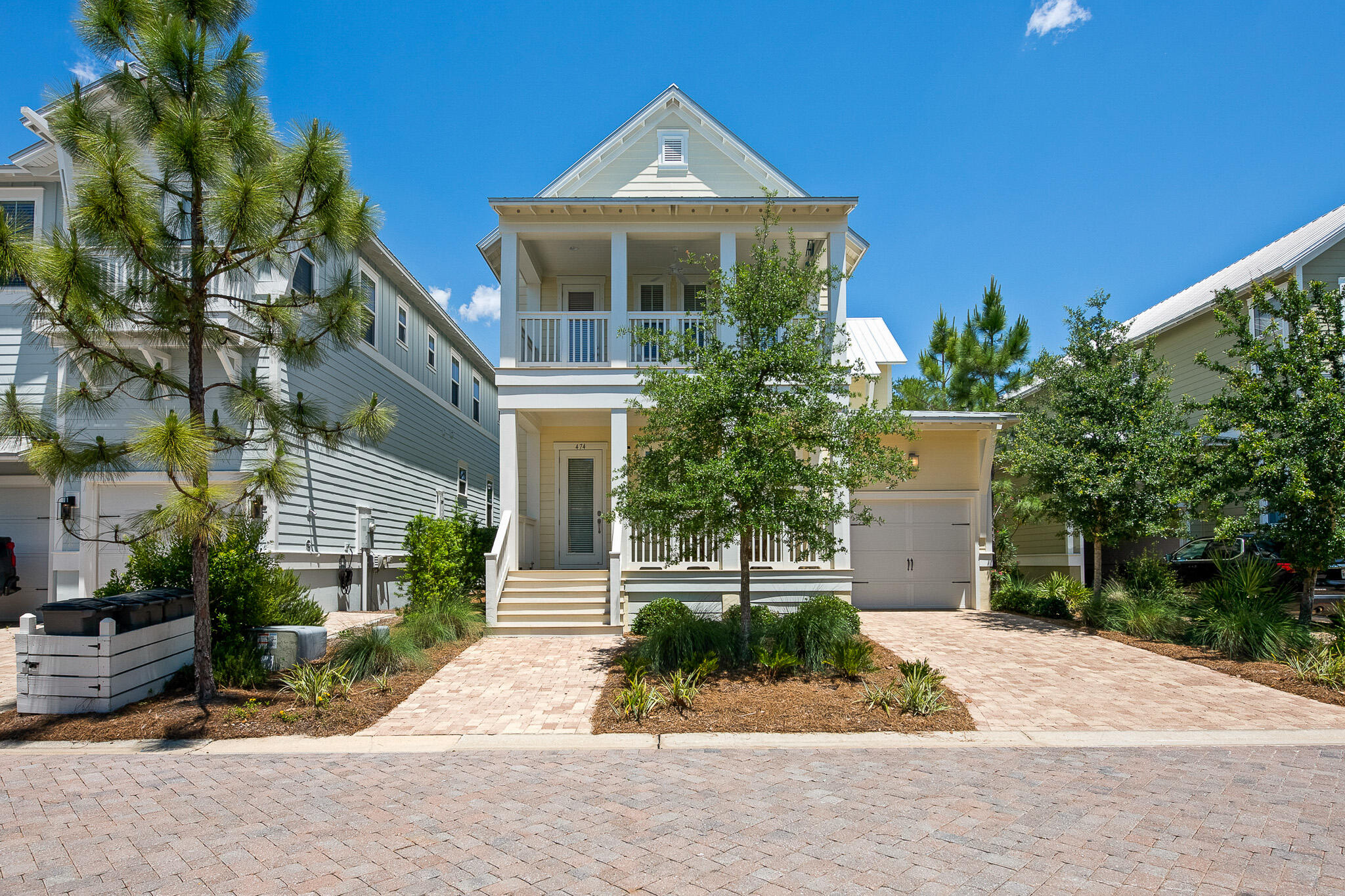 Welcome to Highland Park, One of most sought after neighborhoods in Blue Mountain Beach. Inspired by beach cottages of the past this highly desired Sienna Plan home has it all. The Residence offers 2 Master Bedrooms, 1 downstairs and up, 4 bedrooms in total all having their own bathrooms. The kitchen screams for entertaining with its massive kitchen island, beautiful granite stone countertops, stainless steel appliances and more than enough cabinet space. No detail was spared in the design of this home from the exquisite crown molding throughout, raised ceilings, beautiful hardwood floors and an abundance of patio areas. The neighborhood offers a resort style pool, hot tub, gas fire pit and covered lounge area. This home is perfect for year round living or as an investment property.