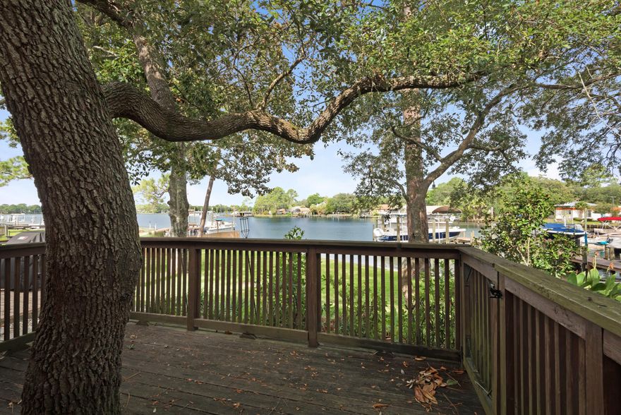 You will be hard-pressed to find this type property again! Waterfront living at it's finest. Centrally located, beautiful sunset views, covered boat dock with easy access to all things water related (kayaking, paddle boarding, fishing). Sit on your deck or screened porch and enjoy the water views. Wake up to even better views from your upstairs master bedroom. Easy to enjoy indoor living as well in this spacious townhome with 3 bedrooms and 2.5 baths! This kitchen is welcoming to the chef in your family and the living room with high ceiling is spacious and open. You need to make this one a priority to see before it is someone else' Happy Place.