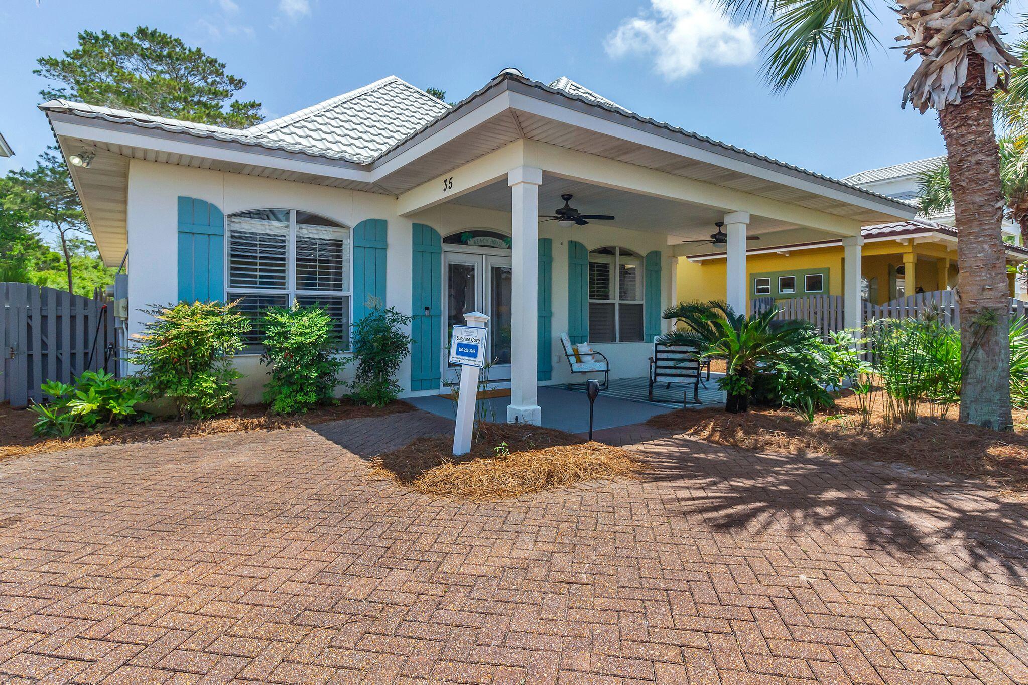 Welcome to your dream coastal retreat at 35 Opal Cove in Miramar Beach! This charming single-story home, nestled in the exclusive gated community of Emerald Shores, offers the perfect blend of comfort and convenience, just a short walk from a pristine private beach complete with restrooms and a seasonal snack bar.Featuring a brand-new roof installed in 2024, this home ensures peace of mind for years to come. The updated kitchen boasts a new range and microwave, perfect for preparing meals after a day at the beach. With a proven vacation rental history, this property is an excellent investment opportunity or an ideal getaway for your family. Enjoy one-level living with easy access to the sugar-white sands and emerald waters of Miramar Beach!