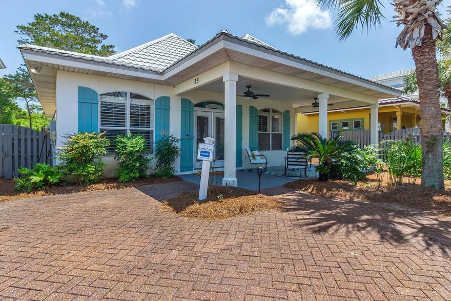 Welcome to your dream coastal retreat at 35 Opal Cove in Miramar Beach! This charming single-story home, nestled in the exclusive gated community of Emerald Shores, offers the perfect blend of comfort and convenience, just a short walk from a pristine private beach complete with restrooms and a seasonal snack bar.Featuring a brand-new roof installed in 2024, this home ensures peace of mind for years to come. The updated kitchen boasts a new range and microwave, perfect for preparing meals after a day at the beach. With a proven vacation rental history, this property is an excellent investment opportunity or an ideal getaway for your family. Enjoy one-level living with easy access to the sugar-white sands and emerald waters of Miramar Beach!