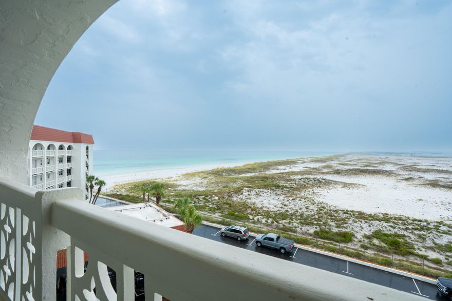 Welcome to your slice of paradise! This well maintained, Gulf front unit is situated on the 6th (top) floor of building four, that is currently being rented through El Matadors on site rental company. From the moment you approach the front door, you'll be greeted with sweeping Gulf vistas and unforgettable sunsets.Inside, the open kitchen with a breakfast bar flows seamlessly into the living and dining areas, creating the perfect setting for entertaining or relaxing after a day on the beach. The condo features two bedrooms and two baths, with the spacious master suite and living room both opening onto a large private balcony where you can enjoy your morning coffee or evening cocktails. El Matador's unmatched amenities include two pools (one Gulf-front), tennis courts, pickle ball courts, basketball courts, a fitness center, whirlpools, saunas, a gazebo and spacious green areas. Its proximity to dining, shopping, and attractions makes it a highly desirable rental property with excellent income potential.  Whether you're investing in memories or building your portfolio, this condo is perfect for life on the Emerald Coast.