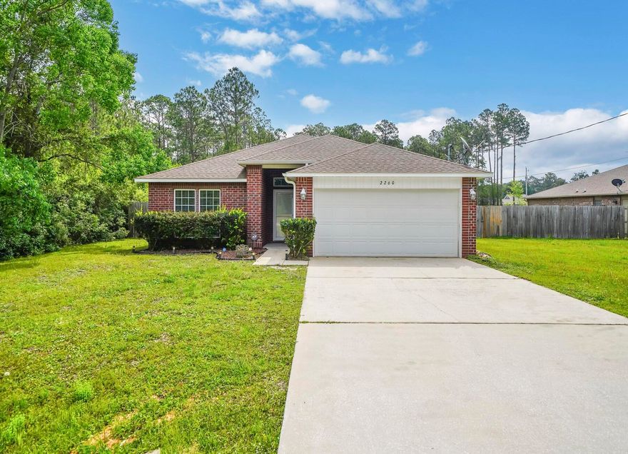 Welcome to YOUR new home! Nestled in the heart of Navarre and close to all the shopping, dining, schools, and beaches the area has to offer, you couldn't ask for a much better location! Situated on an almost half-acre lot, you have plenty of space to make the yard your own private oasis, or at least enough room for all the outdoor activities your heart desires! The open floor plan includes a main living space with vaulted ceiling and a bonus room off the dining area that would make for a great office space! Don't miss out on your opportunity to make THIS house YOUR home!